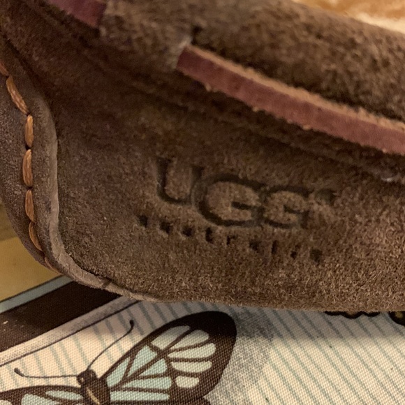 Ugg Australia  Ansley Women's Slippers US 6 Dolphin Sheepskin Moccasin. Used. - Picture 5 of 12